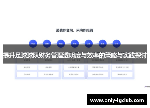 提升足球球队财务管理透明度与效率的策略与实践探讨